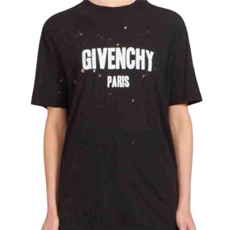 givenchy t shirt women's fake|givenchy top with holes.